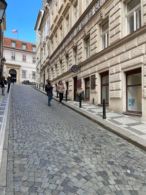   at Pivo & Basilico Caffe Restaurant in Prague