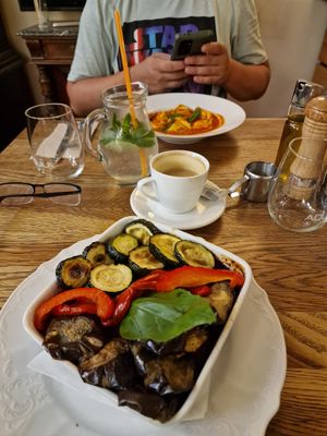  at Pivo & Basilico Caffe Restaurant in Prague