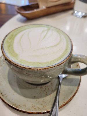 Matcha latte at SHAKA - Mall of Asia in Pasay