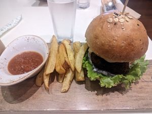 "fish" burger at SHAKA - Mall of Asia in Pasay