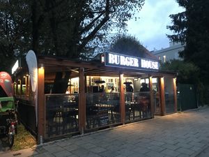   at Burger House 3 Biergarten in Munich