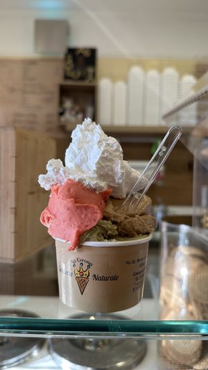   at La Corona Gelateria Naturale in Rome