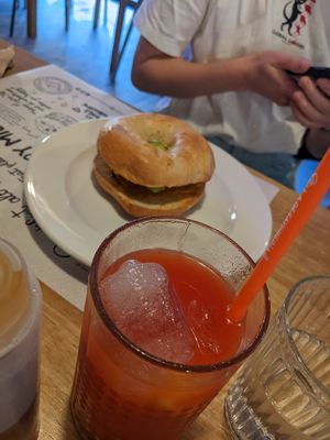 Avo bagel at La Desayunería  in Malaga