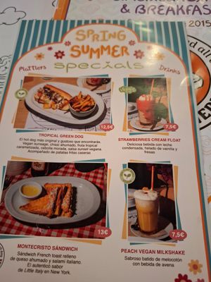 Spring specials (05/2025l at La Desayunería  in Malaga