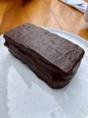 Chocolate vanilla cake  at Asianica Street Food - temporarily closed in Lima