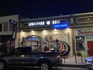 On sunset in Silvelake  at Junkyard Dog in Los Angeles