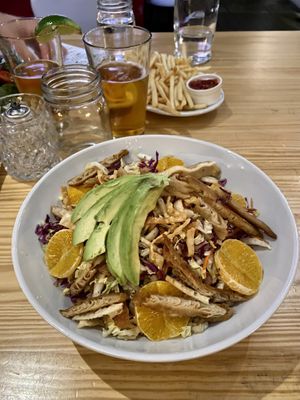 Chinese Chopped Chicken Salad + avocado  at Junkyard Dog in Los Angeles