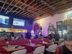 Big screens  at Junkyard Dog in Los Angeles