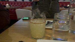 one of their craft cocktails  at Junkyard Dog in Los Angeles