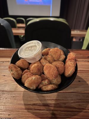 Fried pickles (side of vegan ranch included)  at Sun-Ray Cinema in Jacksonville