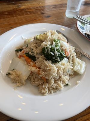 Fried ricee  at Oops Modern Thai Restaurant in Sydney