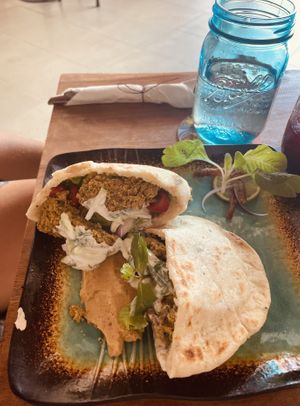 Falafel pocket  at The Fringe in Battambang