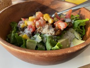 Vegan taco rice  at Diego By The River in Fujisawa