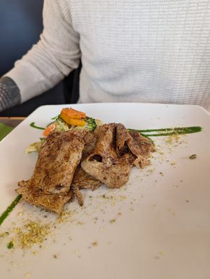 Grigliata di seitan con verdure alla piastra at il Giardino - Palatini Terme in Salzano
