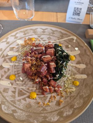 Spadellata di tofu at il Giardino - Palatini Terme in Salzano