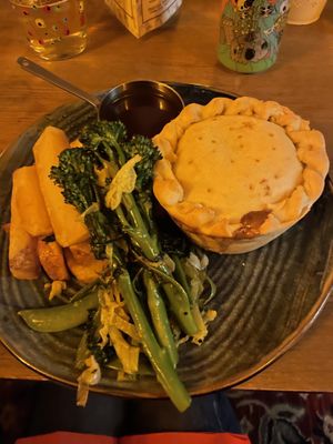 Mushroom and tarragon pie   at The Beaumont Arms in Huddersfield