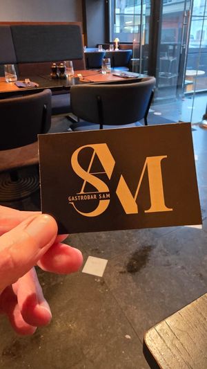 Logo at Gastrobar SAM in Oostende
