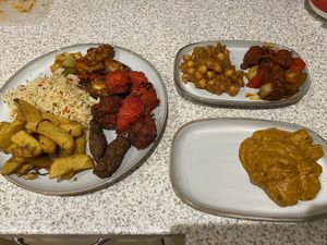 Selection of multiple dishes (shared)   at Soho Tavern in Birmingham