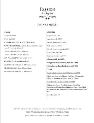  at Passion & Thyme in Zanzibar