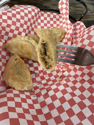 Mushroom and sauerkraut pierogi  at Prince of Pierogi in Ephraim