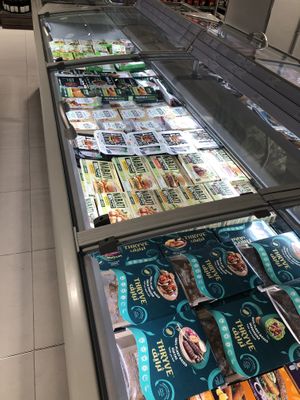 Frozen fake meats  at Waitrose - Dubai Mall in Dubai
