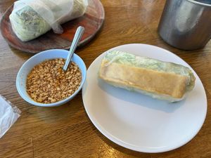 Fresh spring rolls  at Pure Thai Cafe in Vancouver