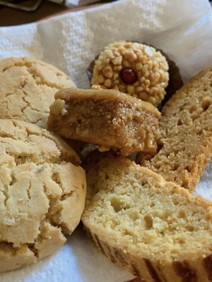 pastries  at Cafe Babouche in Marrakech