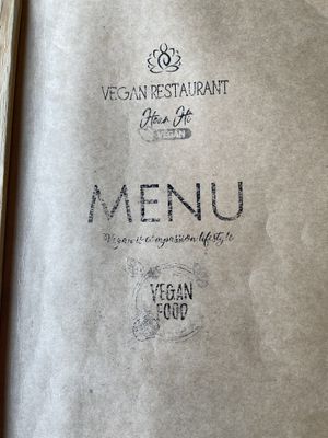 Menu front  at Hoan Hỉ Vegan in Qui Nhon