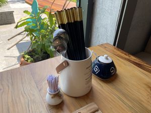 Fancy cutlery  at Hoan Hỉ Vegan in Qui Nhon