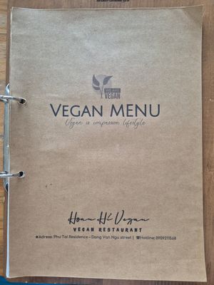 Vegan menu 2024 at Hoan Hỉ Vegan in Qui Nhon