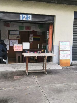 Local at Tamales Veganos Charly in Mexico City