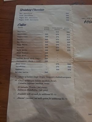 Drinks at Perch Wine & Coffee Bar in New Delhi