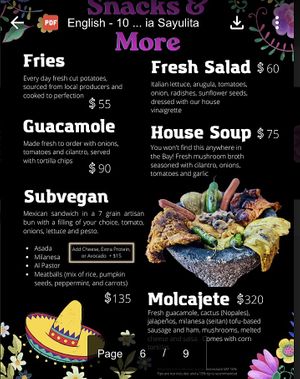   at 100% Vegana Taqueria 2 in Sayulita