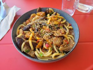 Udon dish  at BICEPS VEGGIE in Barbizon