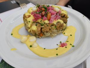 Menu if the day / Main / Arroz con pollo at Los Andenes Vegan - Puerta de Toledo in Madrid