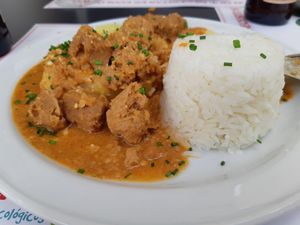 Menu if the day / Main / Carne al Maní at Los Andenes Vegan - Puerta de Toledo in Madrid