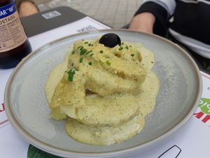 Menu of the day / Starter / Ocopa at Los Andenes Vegan - Puerta de Toledo in Madrid