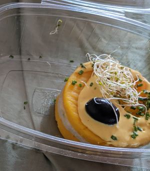 Causa rellena at Los Andenes Vegan - Puerta de Toledo in Madrid