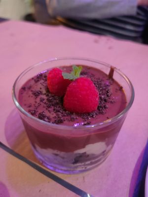 Copa de chocolate at Los Andenes Vegan - Puerta de Toledo in Madrid