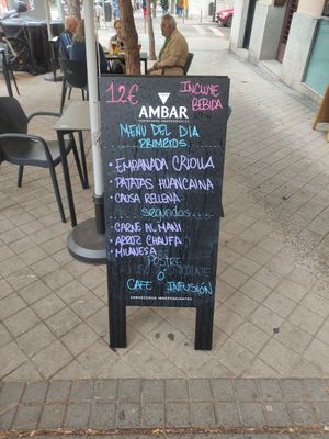 menu del dia at Los Andenes Vegan - Puerta de Toledo in Madrid