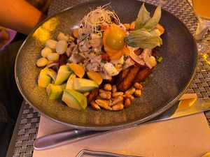 Ceviche setas   at Los Andenes Vegan - Puerta de Toledo in Madrid