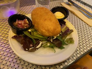 Papa rellena   at Los Andenes Vegan - Puerta de Toledo in Madrid