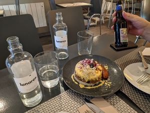Arroz tapado at Los Andenes Vegan - Puerta de Toledo in Madrid