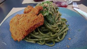 Tallarines at Los Andenes Vegan - Puerta de Toledo in Madrid