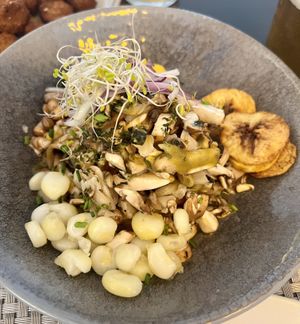Ceviche de setas   at Los Andenes Vegan - Puerta de Toledo in Madrid