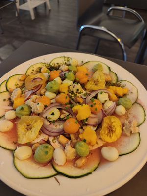 tiradito at Los Andenes Vegan - Puerta de Toledo in Madrid