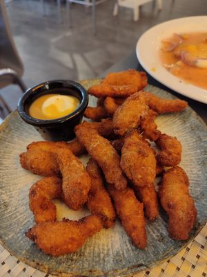 chicharrones at Los Andenes Vegan - Puerta de Toledo in Madrid