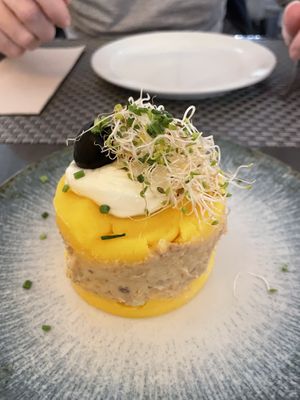 Causa rellena  at Los Andenes Vegan - Puerta de Toledo in Madrid
