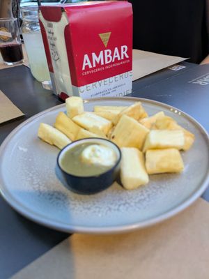Yuca fries at Los Andenes Vegan - Puerta de Toledo in Madrid