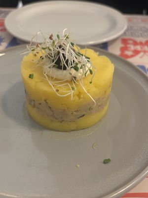 Causa rellena  at Los Andenes Vegan - Puerta de Toledo in Madrid